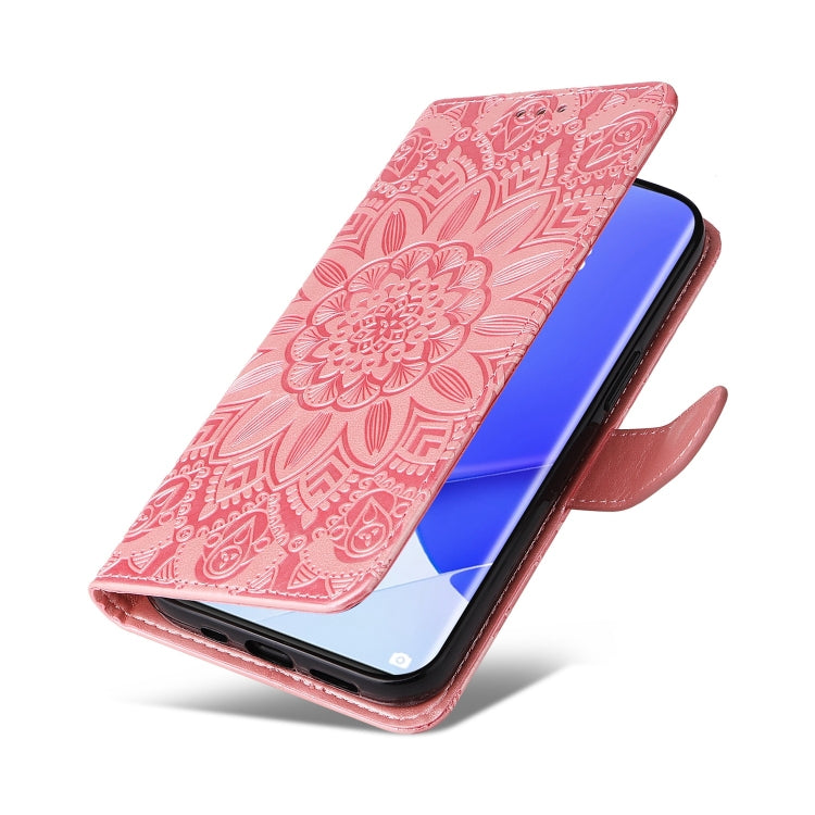 For Honor 50 / Huawei nova 9 Embossed Sunflower Leather Phone Case
