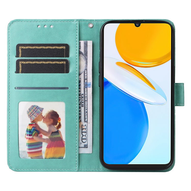 For Honor X7 / Honor Play 30 Embossed Sunflower Leather Phone Case
