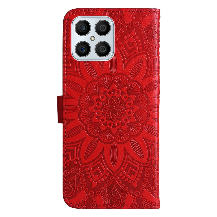 For Honor X8 / X30i Embossed Sunflower Leather Phone Case