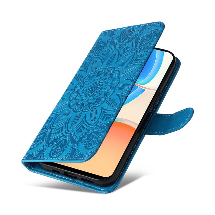 For Honor X8 / X30i Embossed Sunflower Leather Phone Case