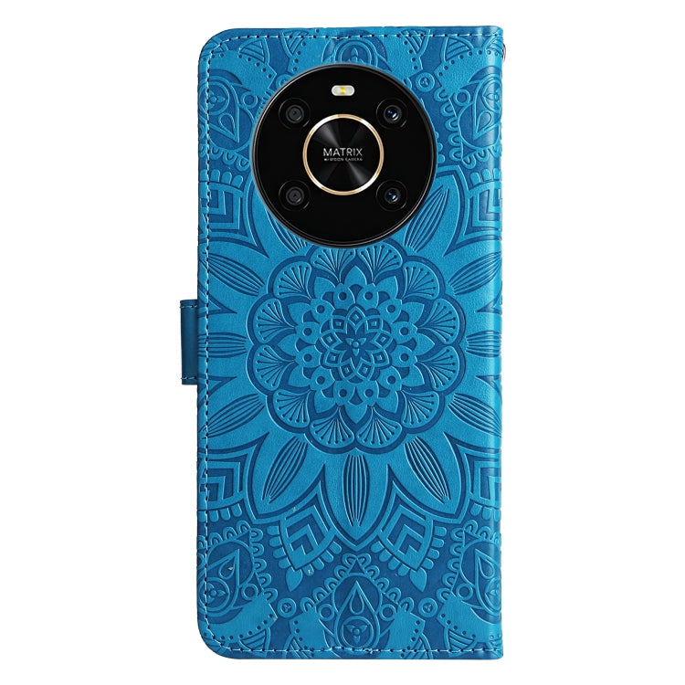 For Honor X30 / X9 5G / 4G Embossed Sunflower Leather Phone Case