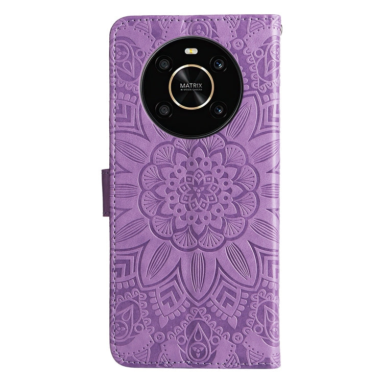 For Honor X30 / X9 5G / 4G Embossed Sunflower Leather Phone Case