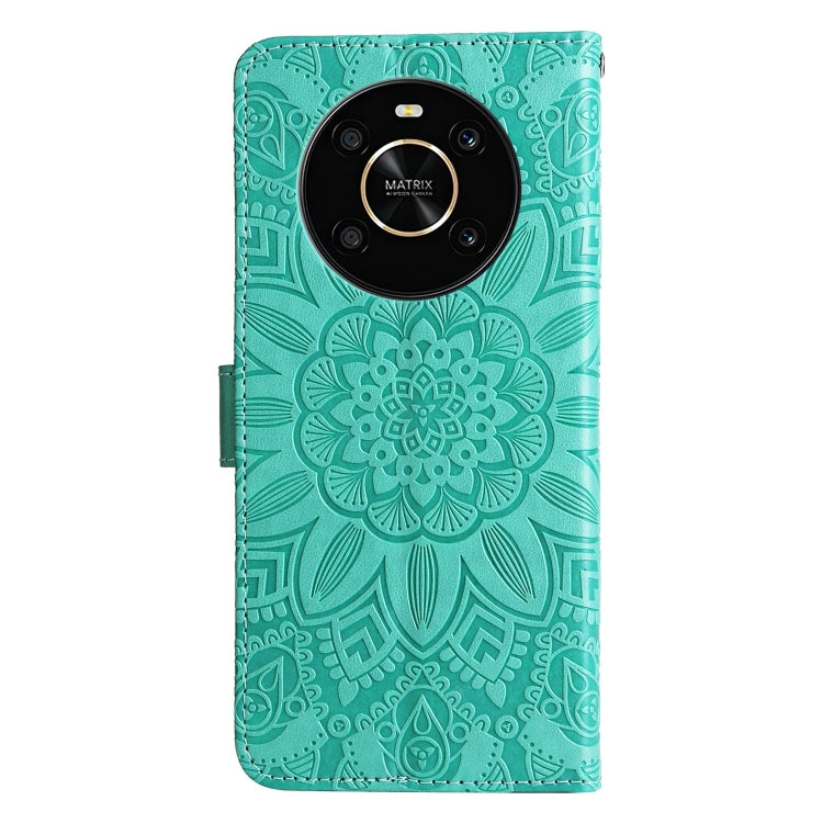 For Honor X30 / X9 5G / 4G Embossed Sunflower Leather Phone Case