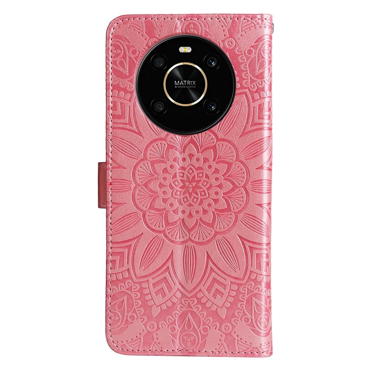 For Honor X30 / X9 5G / 4G Embossed Sunflower Leather Phone Case