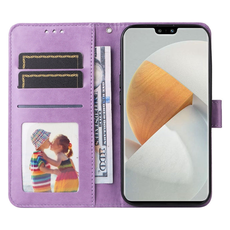 For vivo S12 Pro / V23 Pro Embossed Sunflower Leather Phone Case