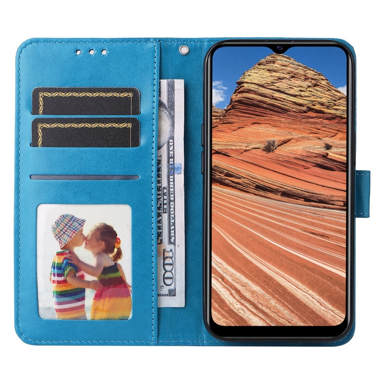 For vivo Y20 Embossed Sunflower Leather Phone Case