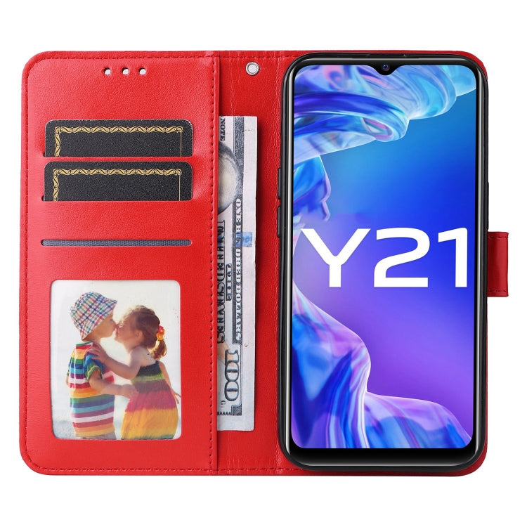 For vivo Y21 2021 / Y21s / Y33s  Embossed Sunflower Leather Phone Case