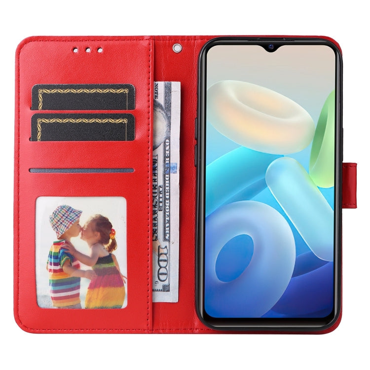 For vivo Y55 5G / Y75 5G / T1 5G Embossed Sunflower Leather Phone Case