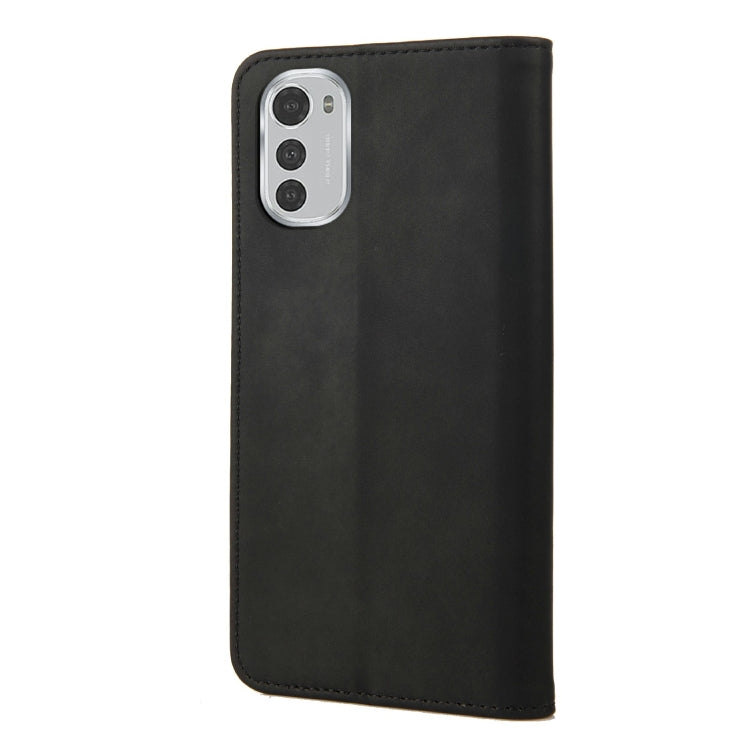 For Motorola Moto E32 Skin Feel Splicing Leather Phone Case