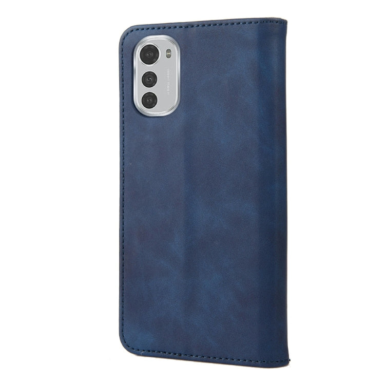 For Motorola Moto E32 Skin Feel Splicing Leather Phone Case