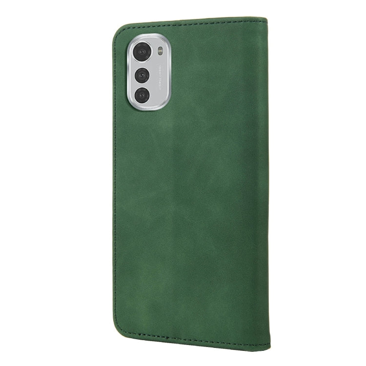 For Motorola Moto E32 Skin Feel Splicing Leather Phone Case