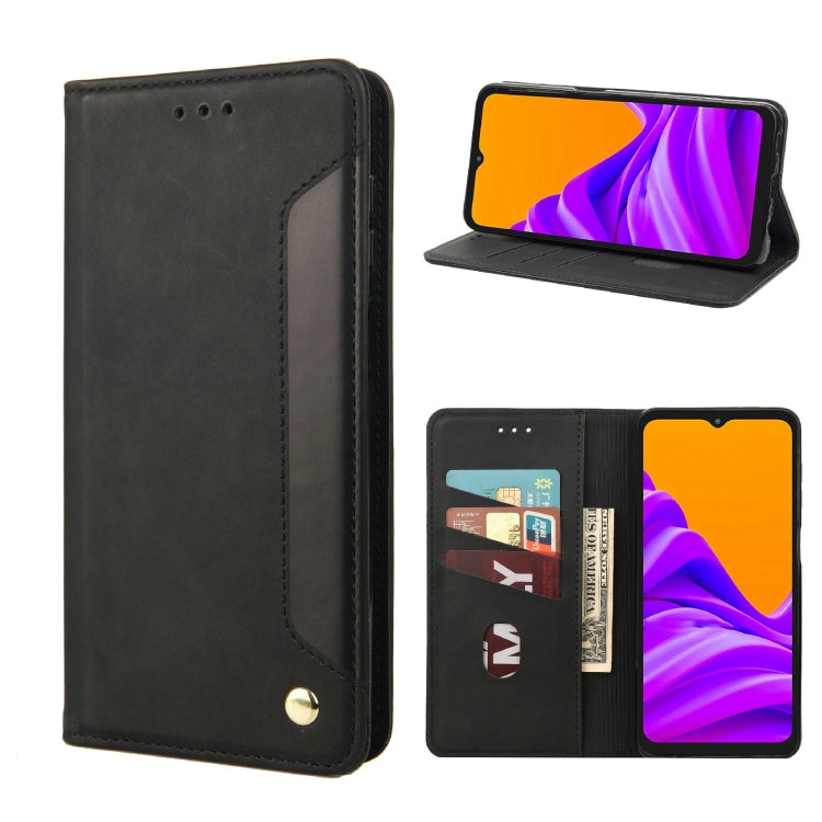 For Samsung Galaxy Xcover6 Pro Skin Feel Splicing Leather Phone Case