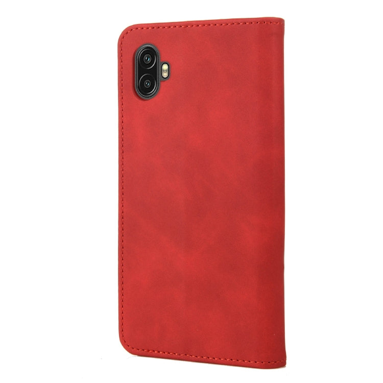 For Samsung Galaxy Xcover6 Pro Skin Feel Splicing Leather Phone Case