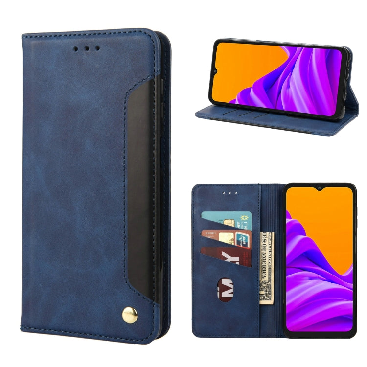 For Samsung Galaxy Xcover6 Pro Skin Feel Splicing Leather Phone Case