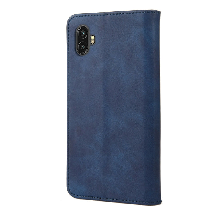 For Samsung Galaxy Xcover6 Pro Skin Feel Splicing Leather Phone Case