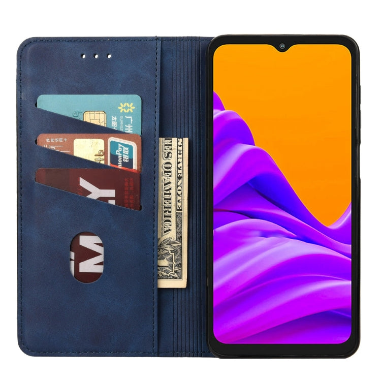 For Samsung Galaxy Xcover6 Pro Skin Feel Splicing Leather Phone Case