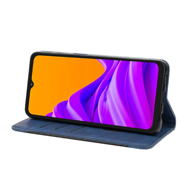 For Samsung Galaxy Xcover6 Pro Skin Feel Splicing Leather Phone Case