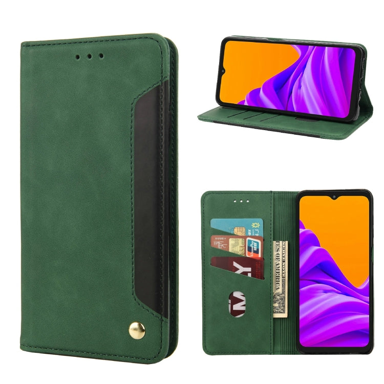 For Samsung Galaxy Xcover6 Pro Skin Feel Splicing Leather Phone Case