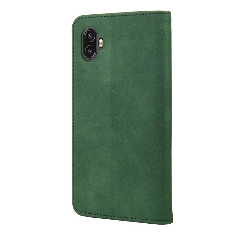For Samsung Galaxy Xcover6 Pro Skin Feel Splicing Leather Phone Case