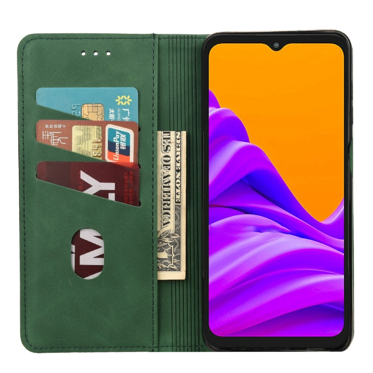 For Samsung Galaxy Xcover6 Pro Skin Feel Splicing Leather Phone Case