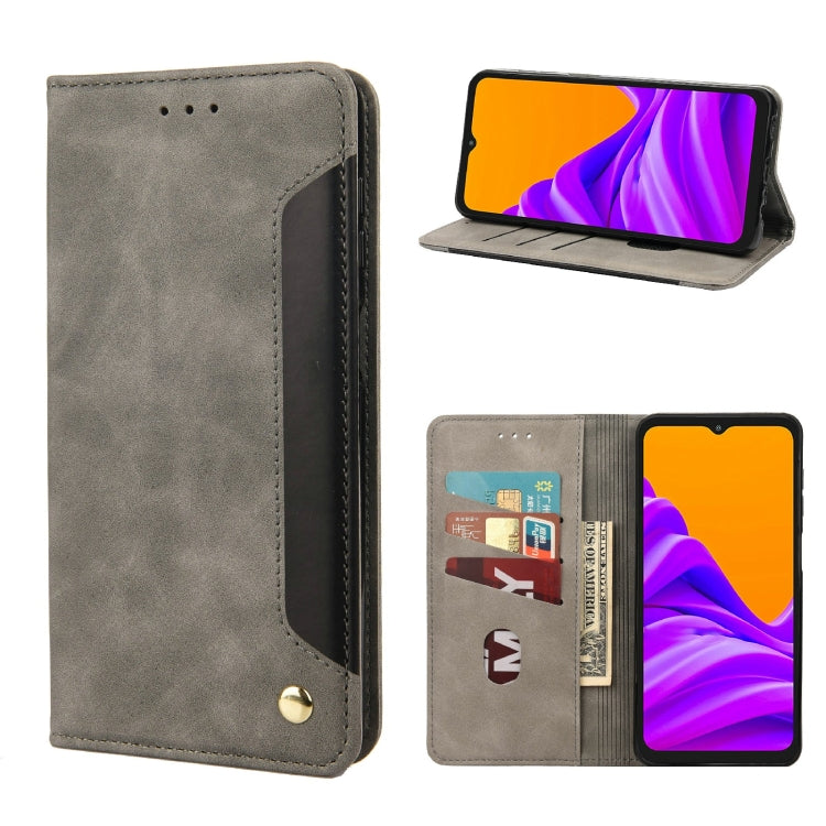For Samsung Galaxy Xcover6 Pro Skin Feel Splicing Leather Phone Case