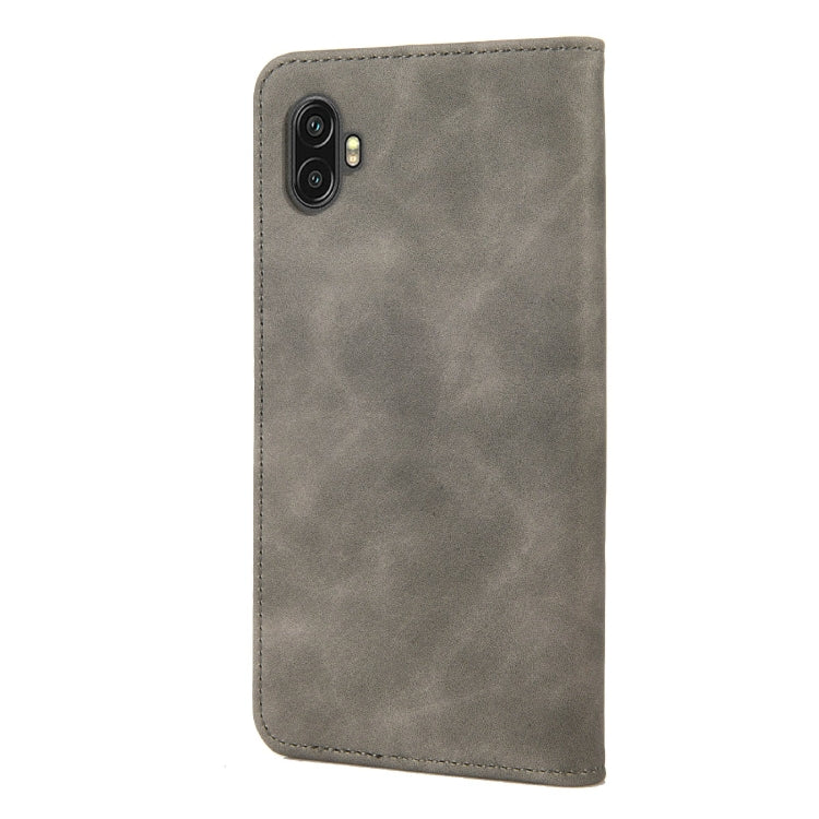 For Samsung Galaxy Xcover6 Pro Skin Feel Splicing Leather Phone Case