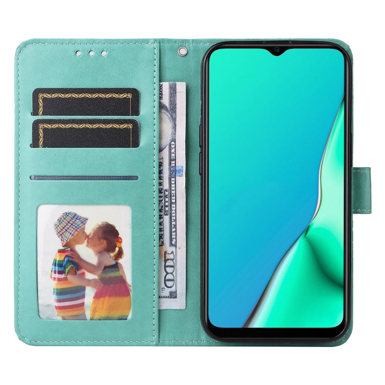 For OPPO A9 / A5 2020 Embossed Sunflower Leather Phone Case