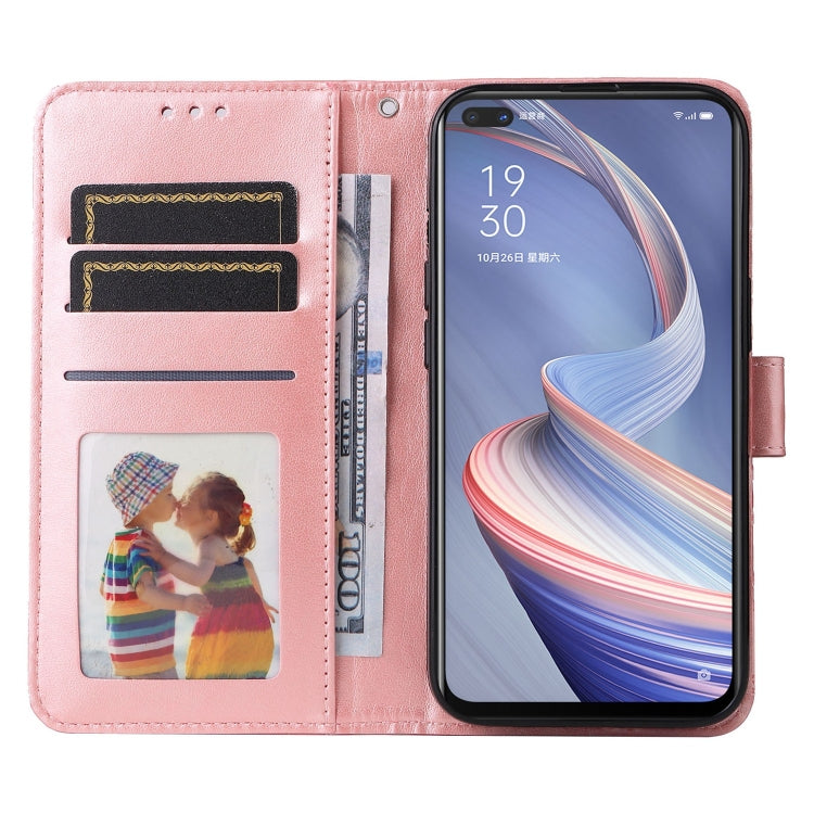 For OPPO A92s / Reno4 Z / A53 5G Embossed Sunflower Leather Phone Case