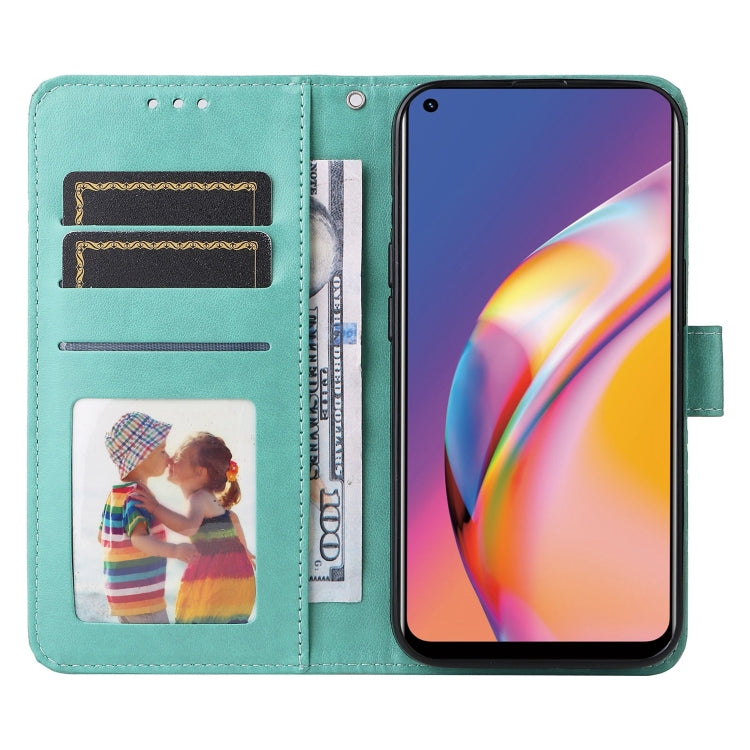 For OPPO A94 4G / F19 Pro / Reno5 F Embossed Sunflower Leather Phone Case