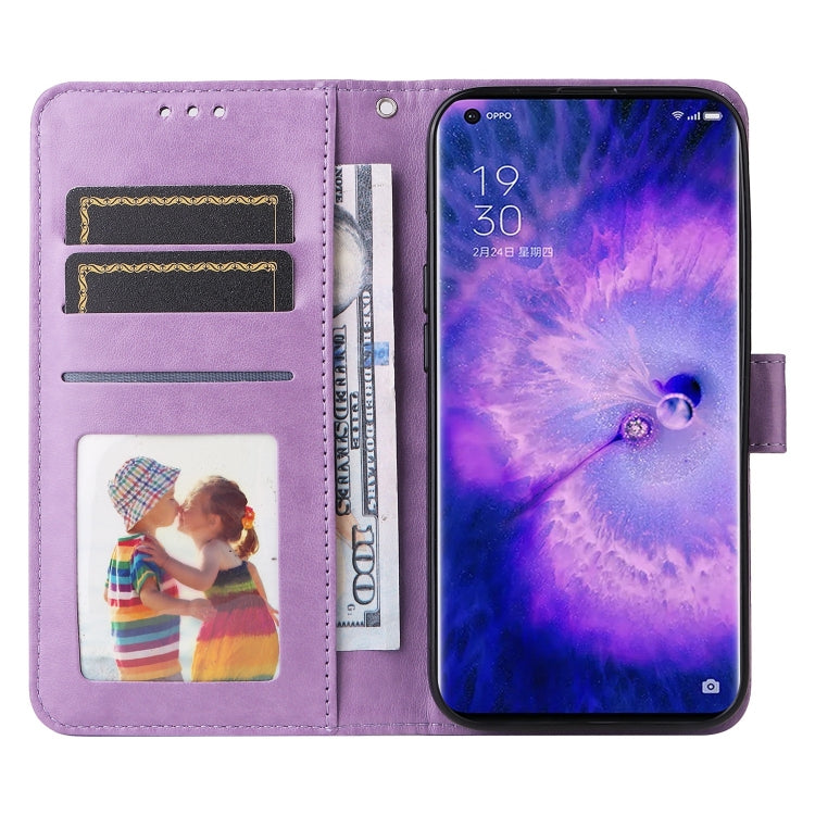 For OPPO Find X5 Embossed Sunflower Leather Phone Case