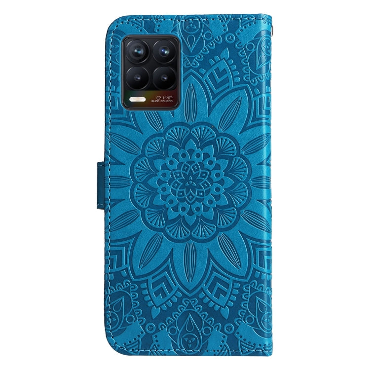 For OPPO Find X5 Pro Embossed Sunflower Leather Phone Case