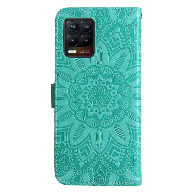 For OPPO Find X5 Pro Embossed Sunflower Leather Phone Case