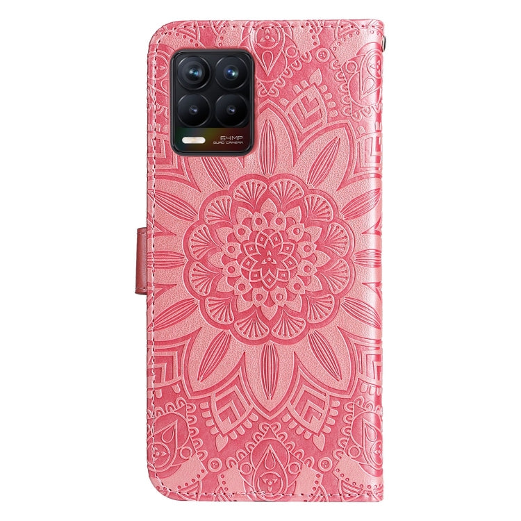 For OPPO Find X5 Pro Embossed Sunflower Leather Phone Case