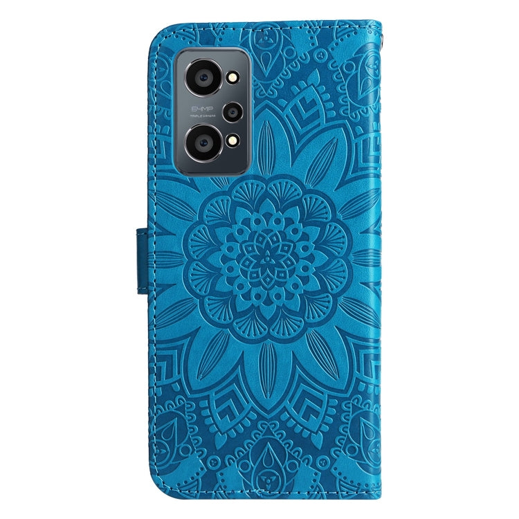 For OPPO Realme GT Neo2 Embossed Sunflower Leather Phone Case