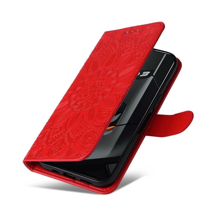 For OPPO Realme GT Neo3 Embossed Sunflower Leather Phone Case