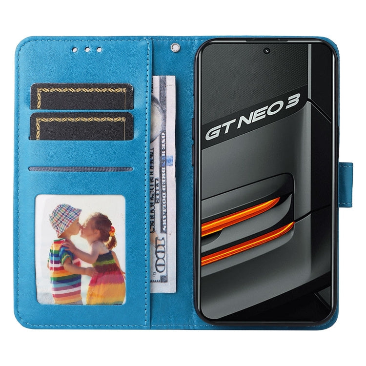 For OPPO Realme GT Neo3 Embossed Sunflower Leather Phone Case