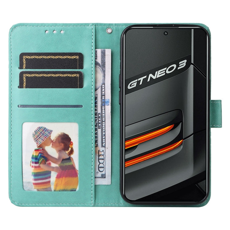 For OPPO Realme GT Neo3 Embossed Sunflower Leather Phone Case