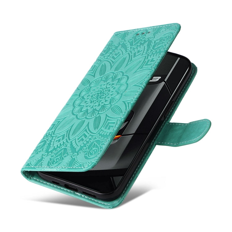 For OPPO Realme GT Neo3 Embossed Sunflower Leather Phone Case