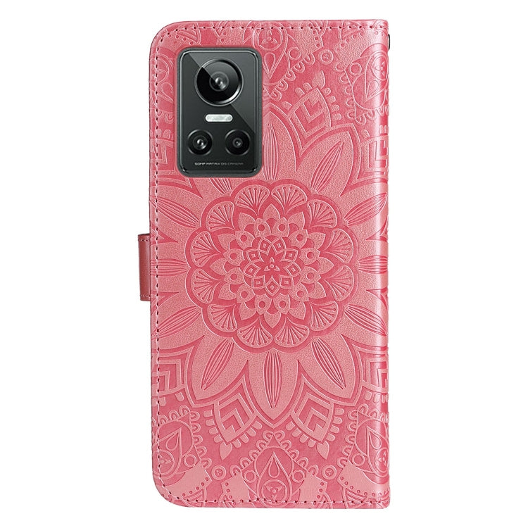 For OPPO Realme GT Neo3 Embossed Sunflower Leather Phone Case