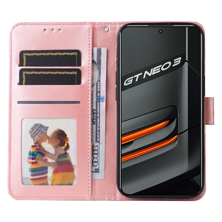 For OPPO Realme GT Neo3 Embossed Sunflower Leather Phone Case