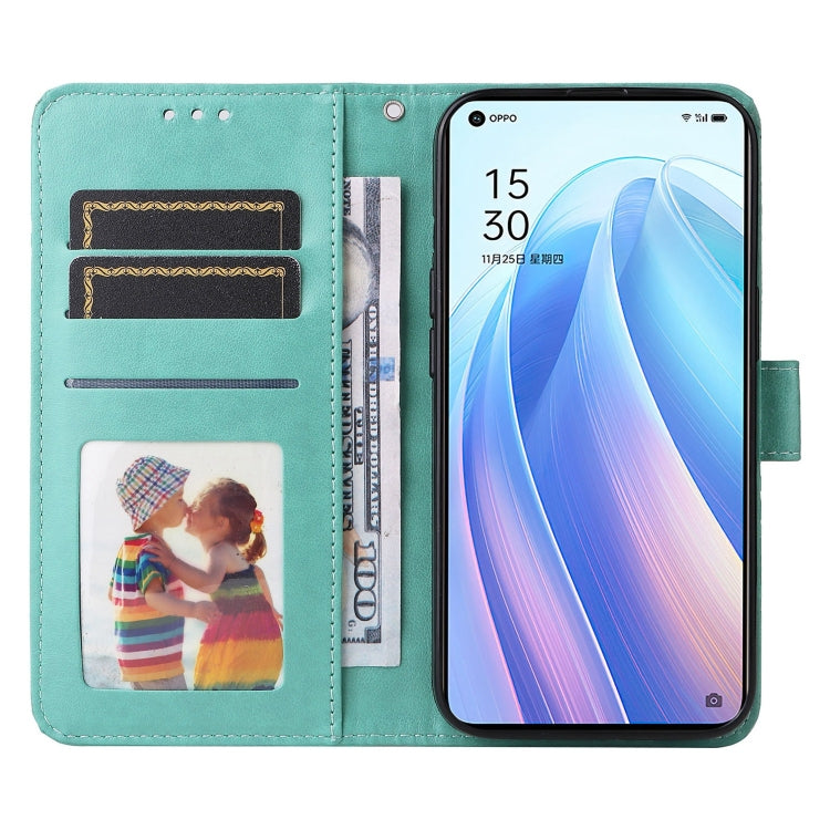 For OPPO Reno7 Pro 5G Embossed Sunflower Leather Phone Case