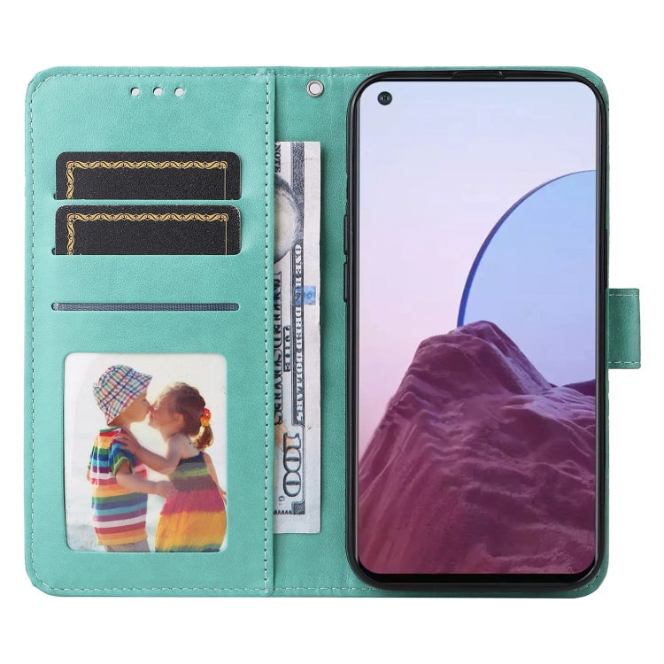 For OPPO Reno7 Z / OnePlus Nord N20 5G Embossed Sunflower Leather Phone Case