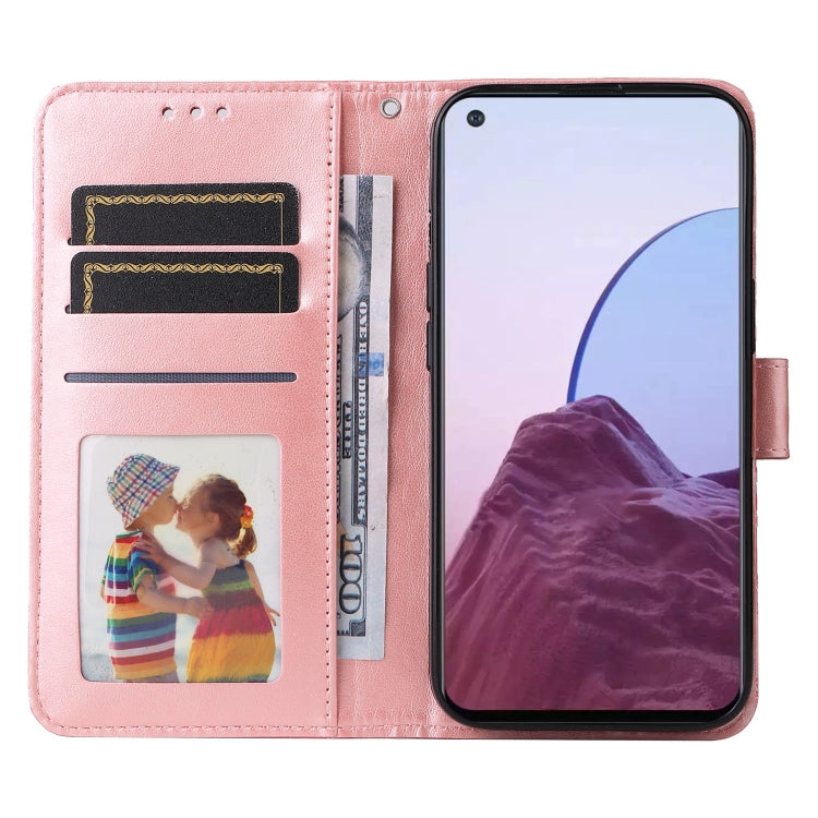 For OPPO Reno7 Z / OnePlus Nord N20 5G Embossed Sunflower Leather Phone Case