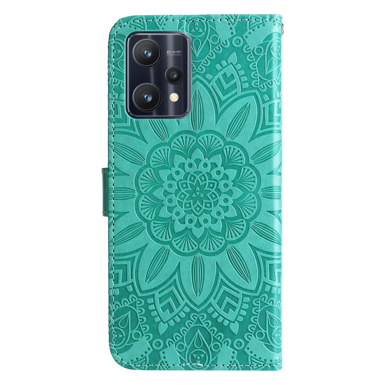 For OPPO Realme 9 Pro+ Embossed Sunflower Leather Phone Case