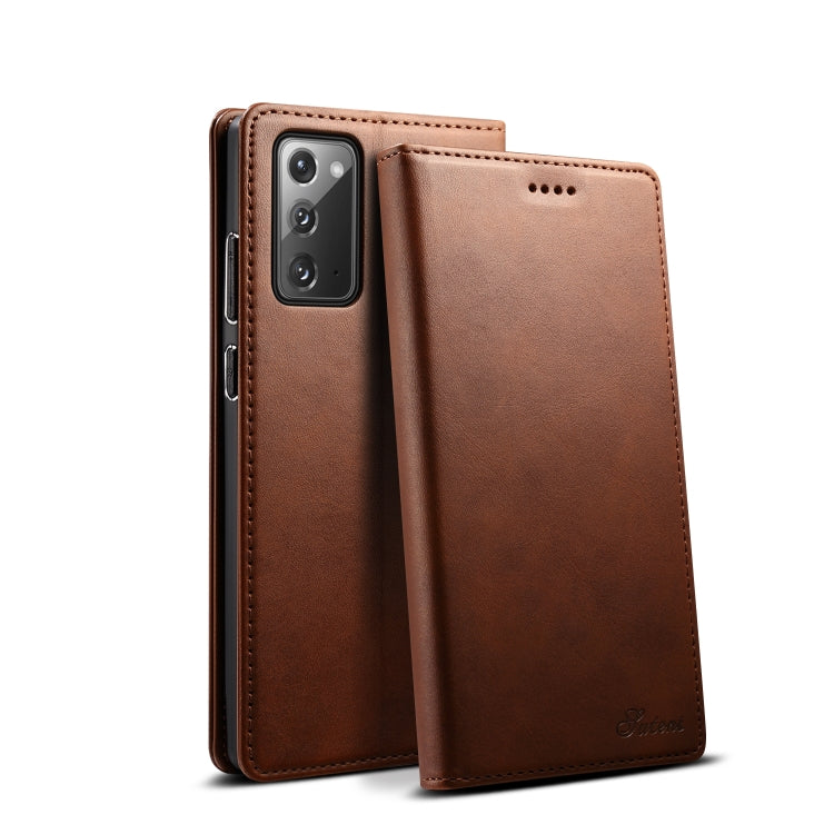 For Samsung Galaxy Note20 Calf Texture Horizontal Flip Leather Phone Case