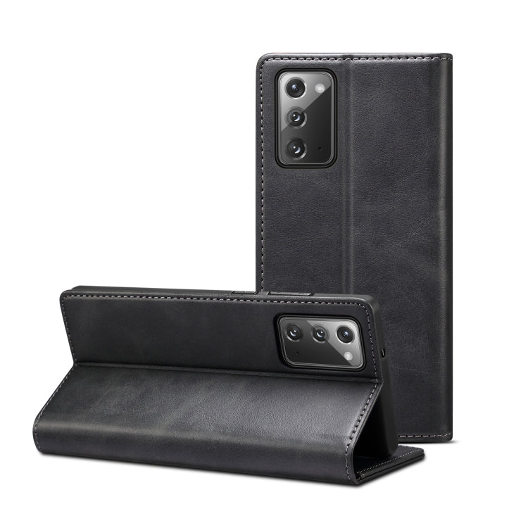 For Samsung Galaxy Note20 Calf Texture Horizontal Flip Leather Phone Case