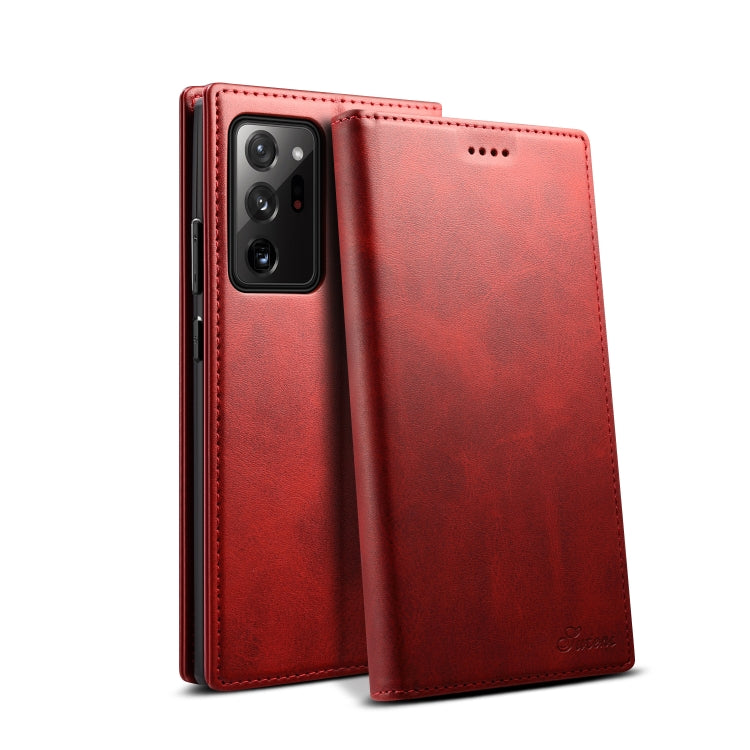 For Samsung Galaxy Note20 Ultra Calf Texture Horizontal Flip Leather Phone Case