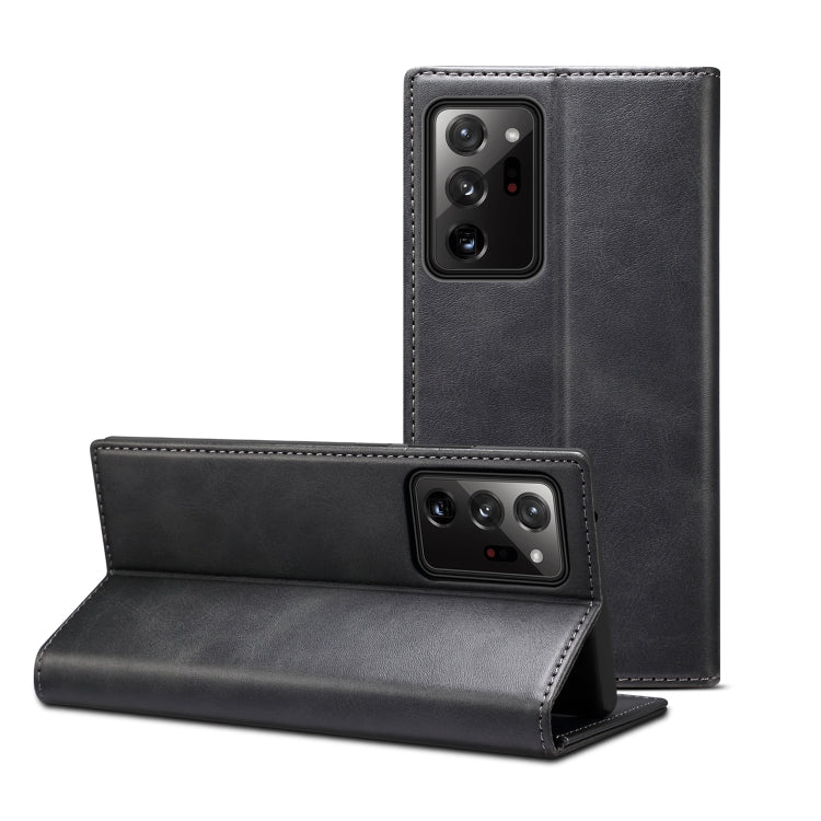 For Samsung Galaxy Note20 Ultra Calf Texture Horizontal Flip Leather Phone Case