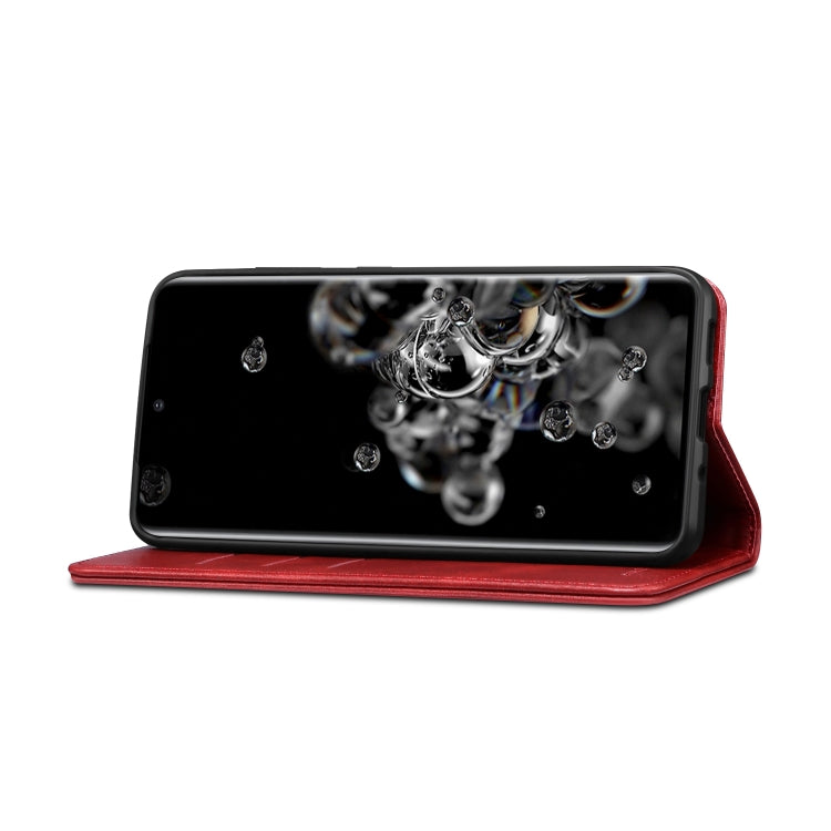 For Samsung Galaxy S20 Ultra Calf Texture Horizontal Flip Leather Phone Case