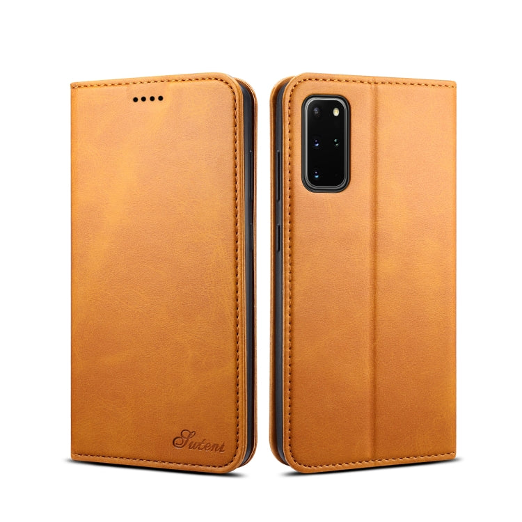 For Samsung Galaxy S20+ Calf Texture Horizontal Flip Leather Phone Case